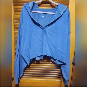 Aerie Hooded Cropped Fleece